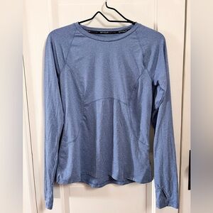 Spyder Heathered Blue Long-Sleeve Performance Tee
